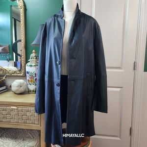 EUC! ZARA BLACK FAUX MEN'S LONG COAT